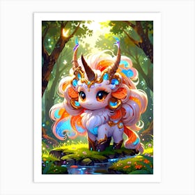 Unicorn 35 Art Print