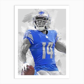 Amon-Ra St. Brown Detroit Lions Art Print