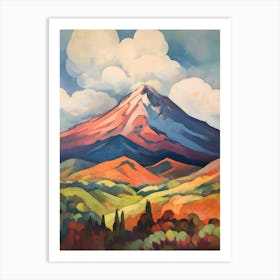 Pico De Orizaba Mexico 2 Mountain Painting Art Print