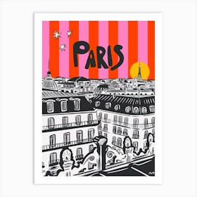 Paris Rooftops Art Print