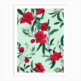 Red Flowers 1 Art Print