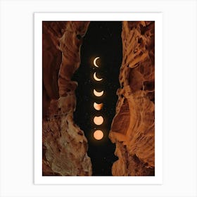 Moon Phases 1 Art Print