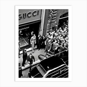 Luxury Fashion Store Gucci Vintage Car Art Print