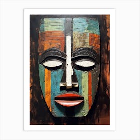 Shadows Of Heritage; Artful African Masks Art Print