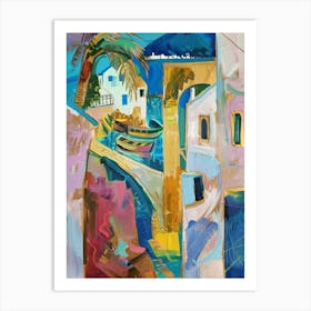 Multicolored Abstract Mallorca Art Print