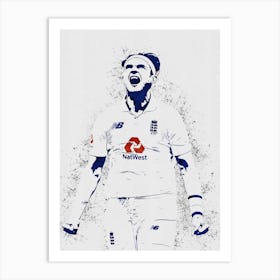 Stuart Broad Painting Art Print