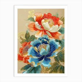 Chinese Flower Painting 55 Art Print