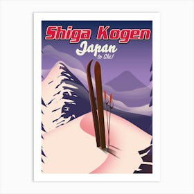 Shiga Kogen Japan To Ski Art Print