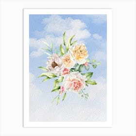 Flowers In The Sky Art Print