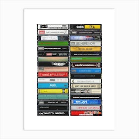 Oasis Cassette Collection Print Art Print