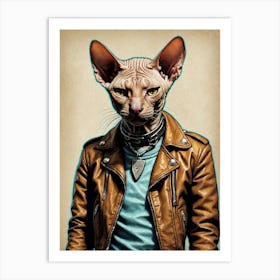 Sphynx Cat 4 Art Print