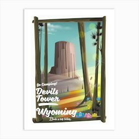 Devils Tower Wyoming Art Print