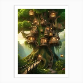 Tree House Art Print