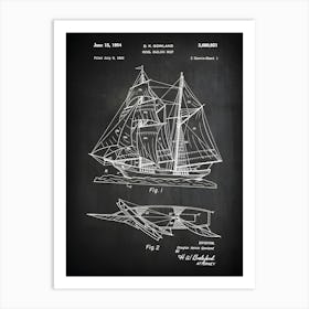 Sailing Ship Patent Print Ship Patent Toy Art Ship Model Decor Ship Print Model Sailing Ship Patent Print Vb9211 Art Print