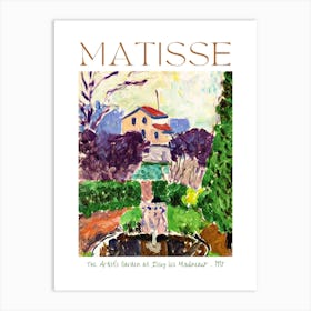 Henri Matisse The Artist's Garden at Issy les Moulineaux 1918 in HD Art Poster Print for Feature Wall Decor - Fully Remastered High Definition Art Print