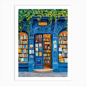 Munich Book Nook Bookshop 4 Art Print