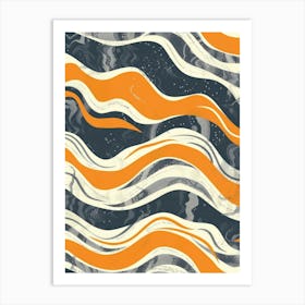 Abstract Wave Pattern 25 Art Print