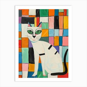 White Cat 15 Art Print