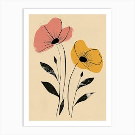 Granada Flower Market Boho Minimalist Style Art Print