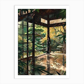 In The Garden Meiji Shrine Japan 1 Art Print