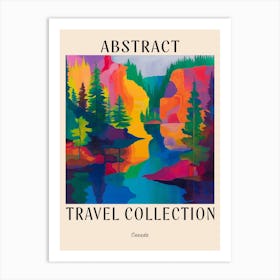 Abstract Travel Collection Poster Canada 2 Art Print