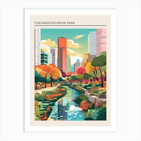 Cheonggyecheon Park Seoul Art Print