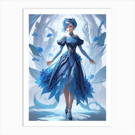 Blue Fairy 2 Art Print