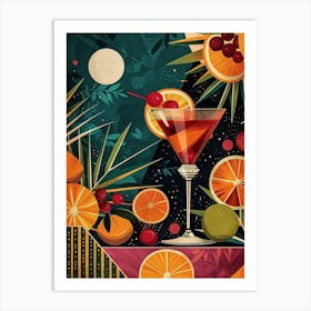 Art Deco Negroni 3 Art Print