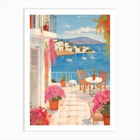 Bodrum Turkey 4 Illustration Art Print