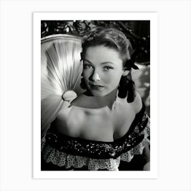 Actress Gene Tierney In A Scene From The Movie Dragonwyck Art Print