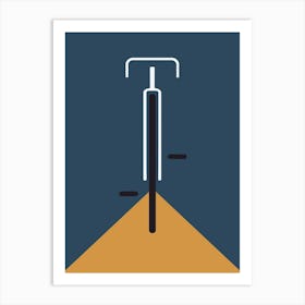 Bicycle On A Road Art Print