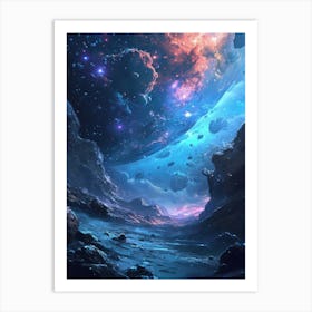 Galaxy Nebula Art Print