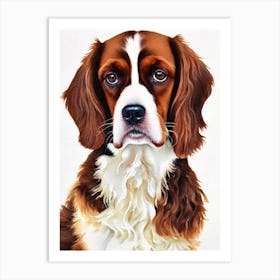 English Cocker Spaniel Watercolour Dog Art Print