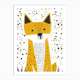 Yellow Dingo 1 Art Print