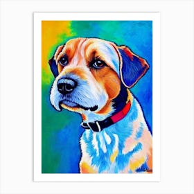 Border Terrier Fauvist Style Dog Art Print
