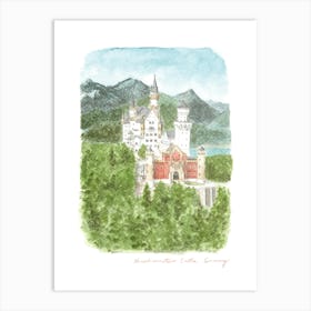 Neuschwanstein Castle, Germany Art Print