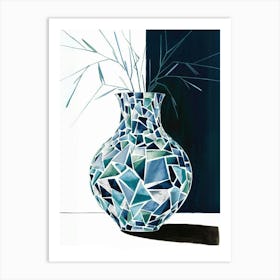 Mosaic Vase Art Print