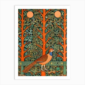 William Morris Pheasant In The Forest Art Print