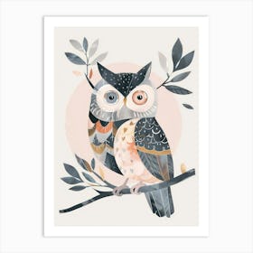 Charming Nursery Kids Animals Owl 2 Art Print