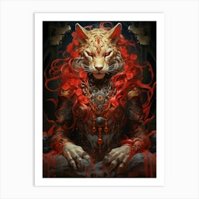 Cat Of The Gods 2 Art Print