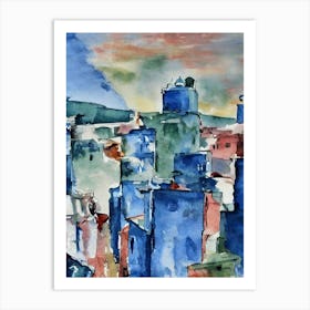 Port Of Aden Yemen Abstract Block harbour Art Print