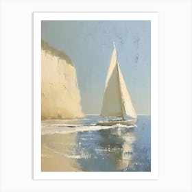 Sailboat On The Beach 2 Art Print