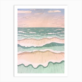 Day At The Beach 1 Art Print