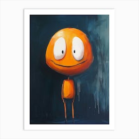 Orange Man Art Print