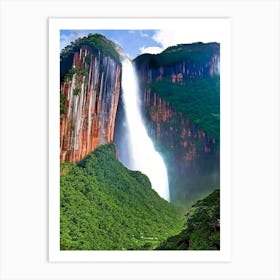 Angel Falls, Venezuela Majestic, Beautiful & Classic (3) Art Print