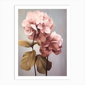 Floral Illustration Hydrangea 3 Art Print