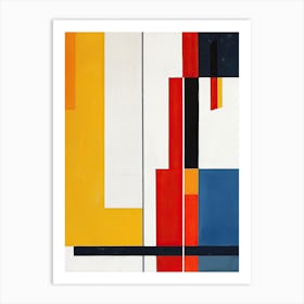 Abstract Painting, Geometric Shapes Art Print