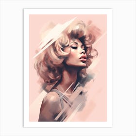 Tina Turner Pink Art Print