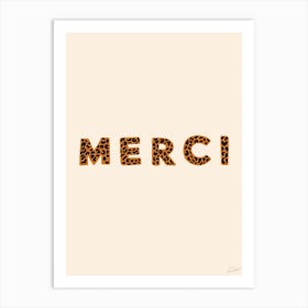 Merci Art Print