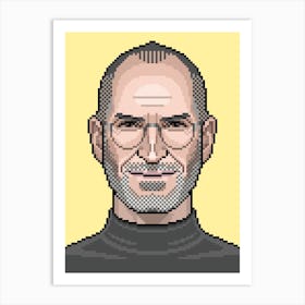 Jobs Pixel Art Print